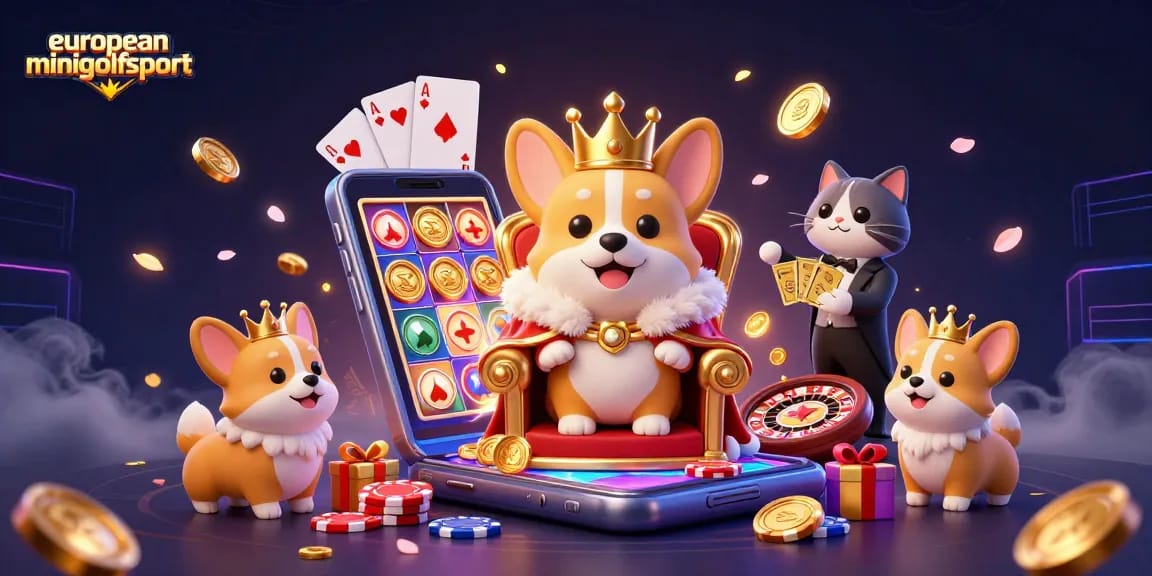 Enhance your gaming experience with europeanminigolfsport's vibrant 3D casino scene.