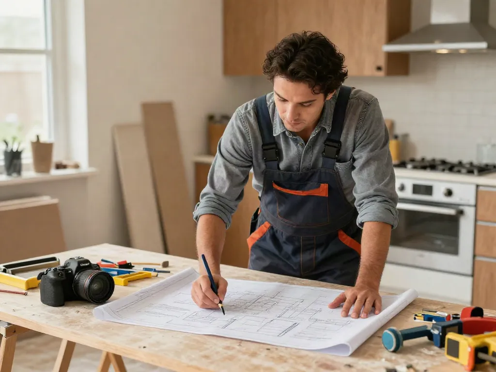 Trusted local services with wish 4d online access, professional contractor at work.