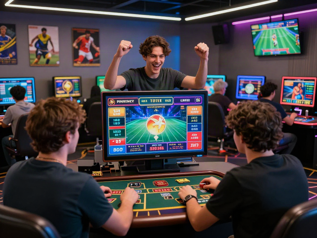 tx88 players celebrating a win in a modern betting environment.