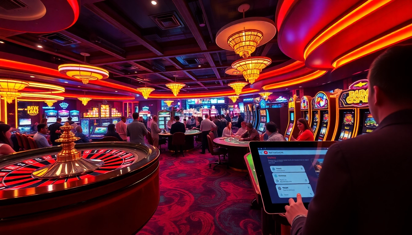 Experience unfiltered AI chat during an exciting casino session, featuring roulette and poker tables bustling with players.