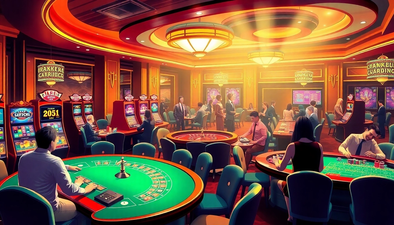 Experience the excitement of a Pay and Play casino with vivid games and lively players.