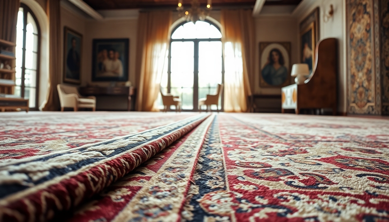 Expertly restored carpets showcasing the art of Restauro Tappeti milano with intricate designs and rich textures.