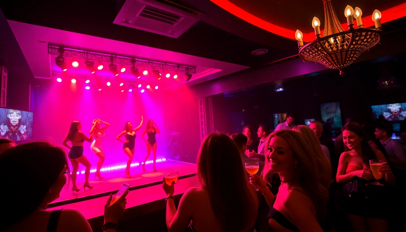 Exciting performance at Club sxm, St. Martin's premier nightlife venue with stunning dancers and vibrant atmosphere.
