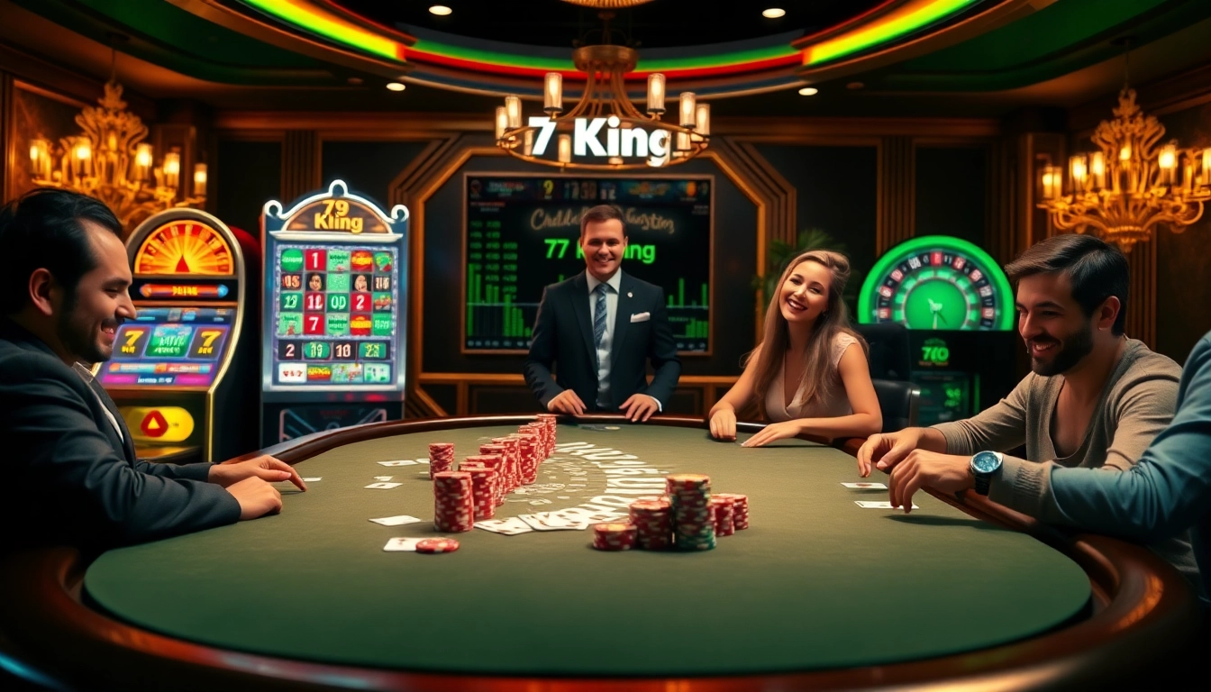Players enjoying a thrilling game at 79king's upscale online casino atmosphere.