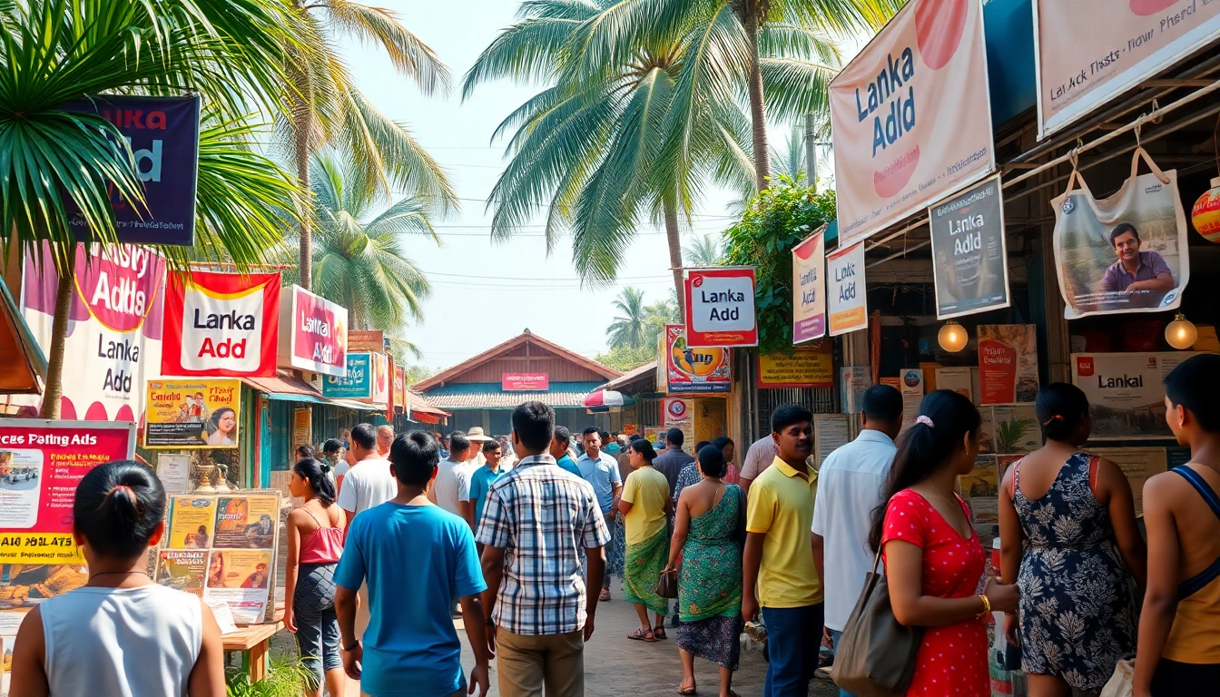 Lanka Add vibrant marketplace showcasing local ads and community interaction