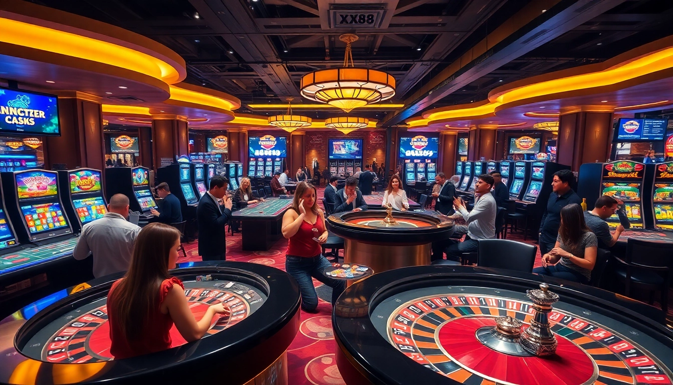 Experience luxury and excitement at xx88 with diverse gambling activities in a modern casino.