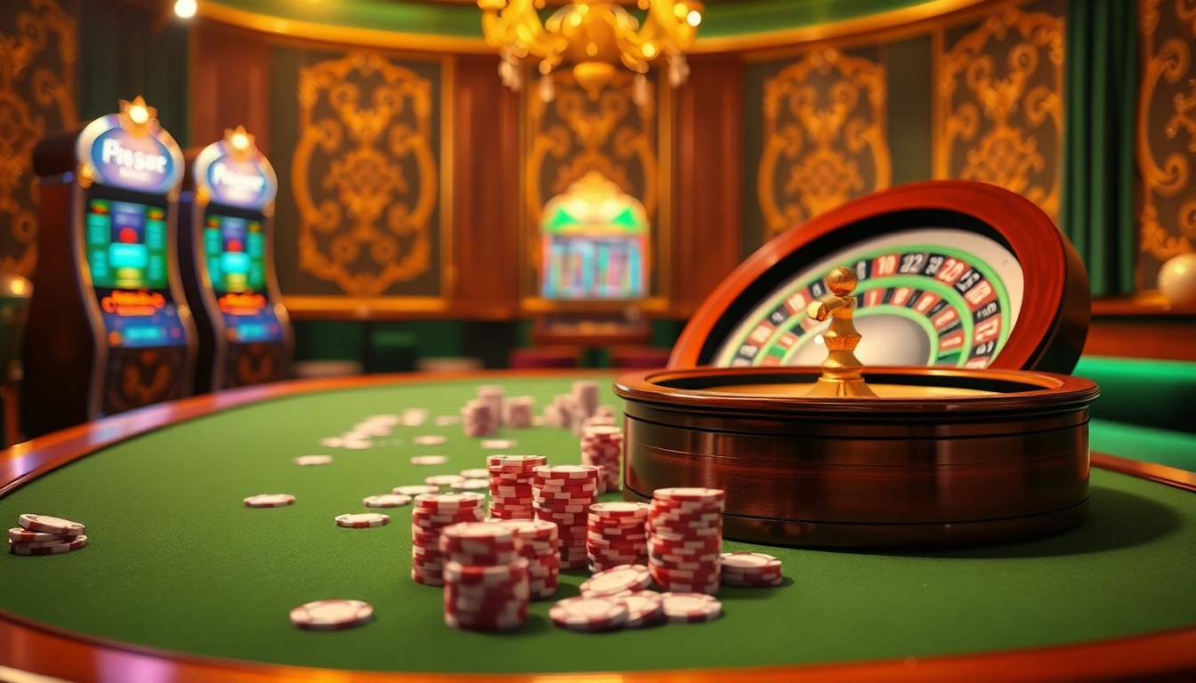 Experience excitement at https://f168.studio/ with vibrant slot machines and elegant casino tables.