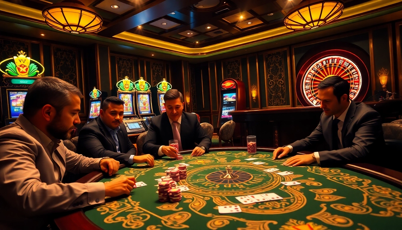 Experience the thrill of VVJL at a vibrant poker table with colorful chips and cards.