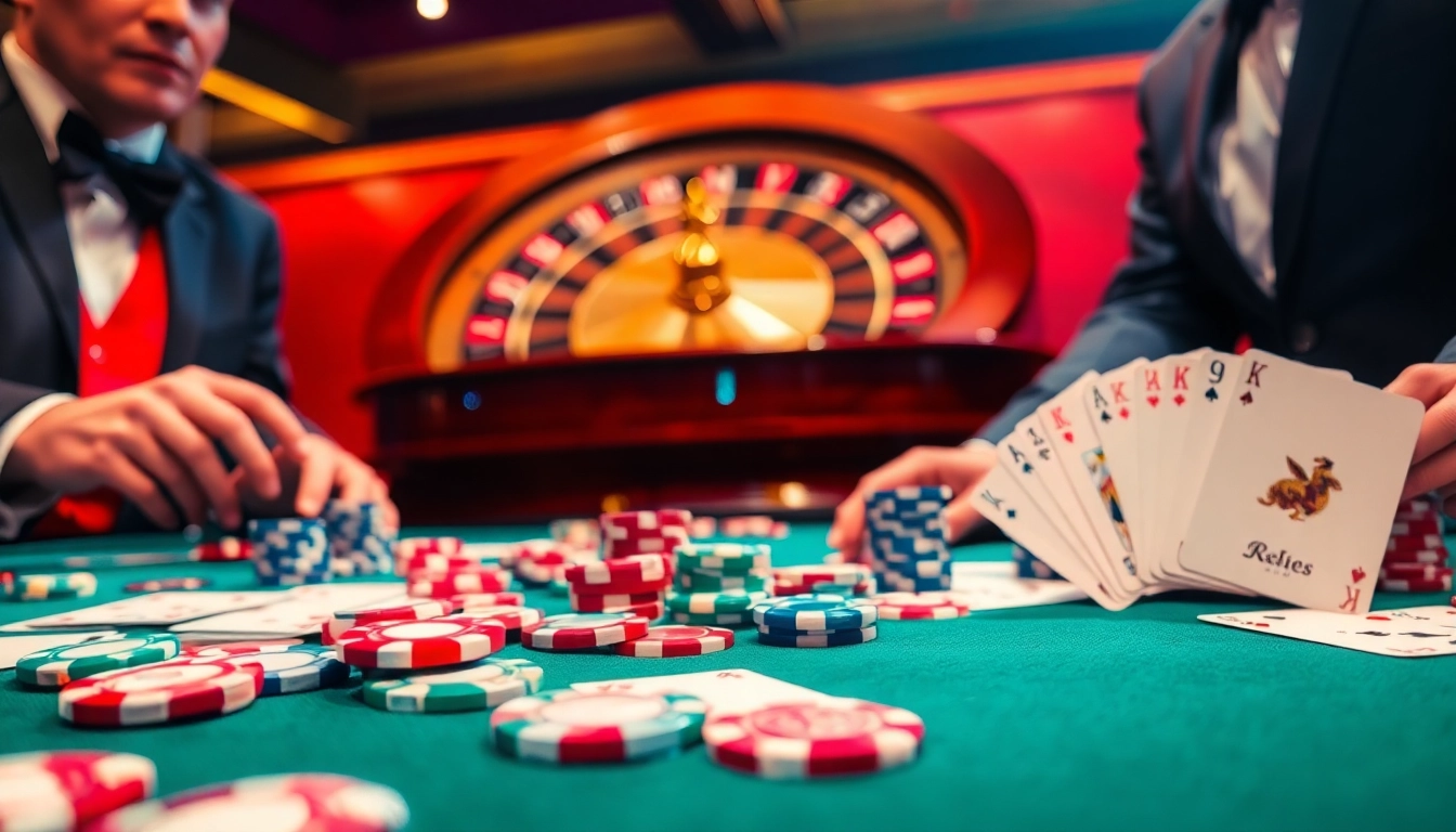 Experience the thrill of high-stakes with app xin88 at a luxurious casino table.