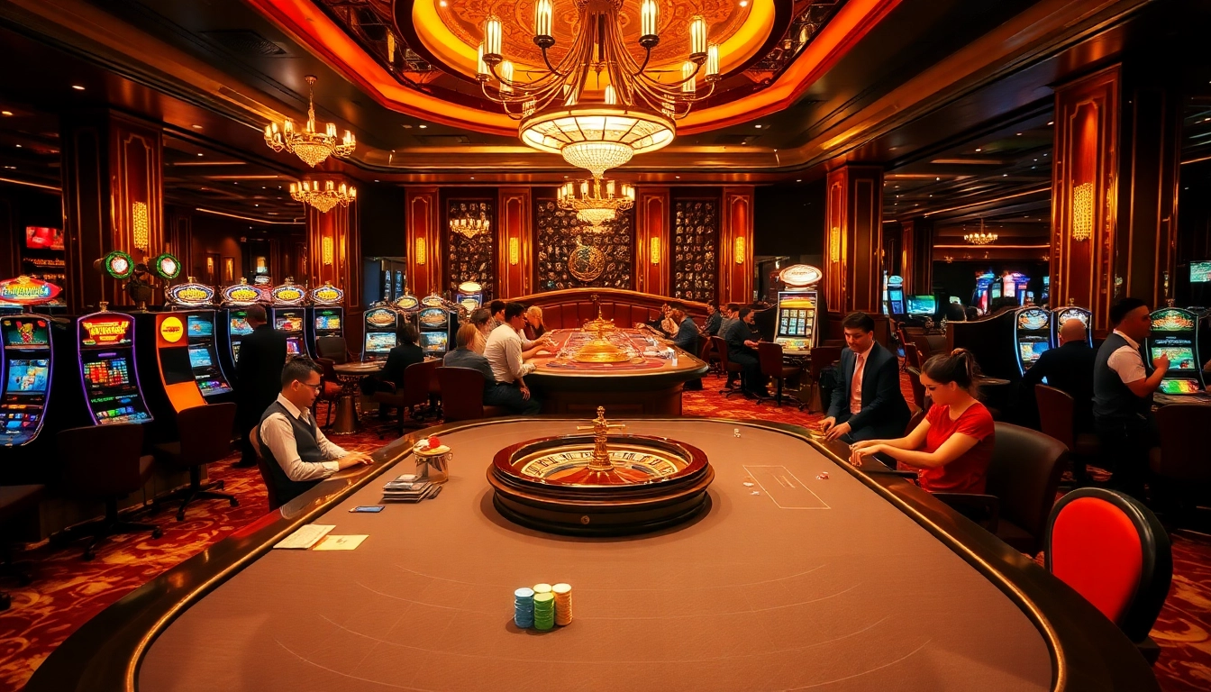 Experience high-stakes fun at http://luck8f.cn.com/ with vibrant casino tables and excited players.