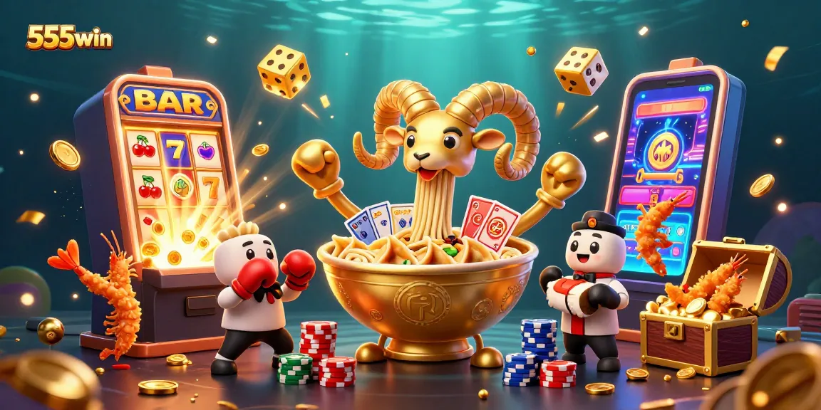 Experience thrilling gaming at 555win with vibrant characters and dynamic casino elements.